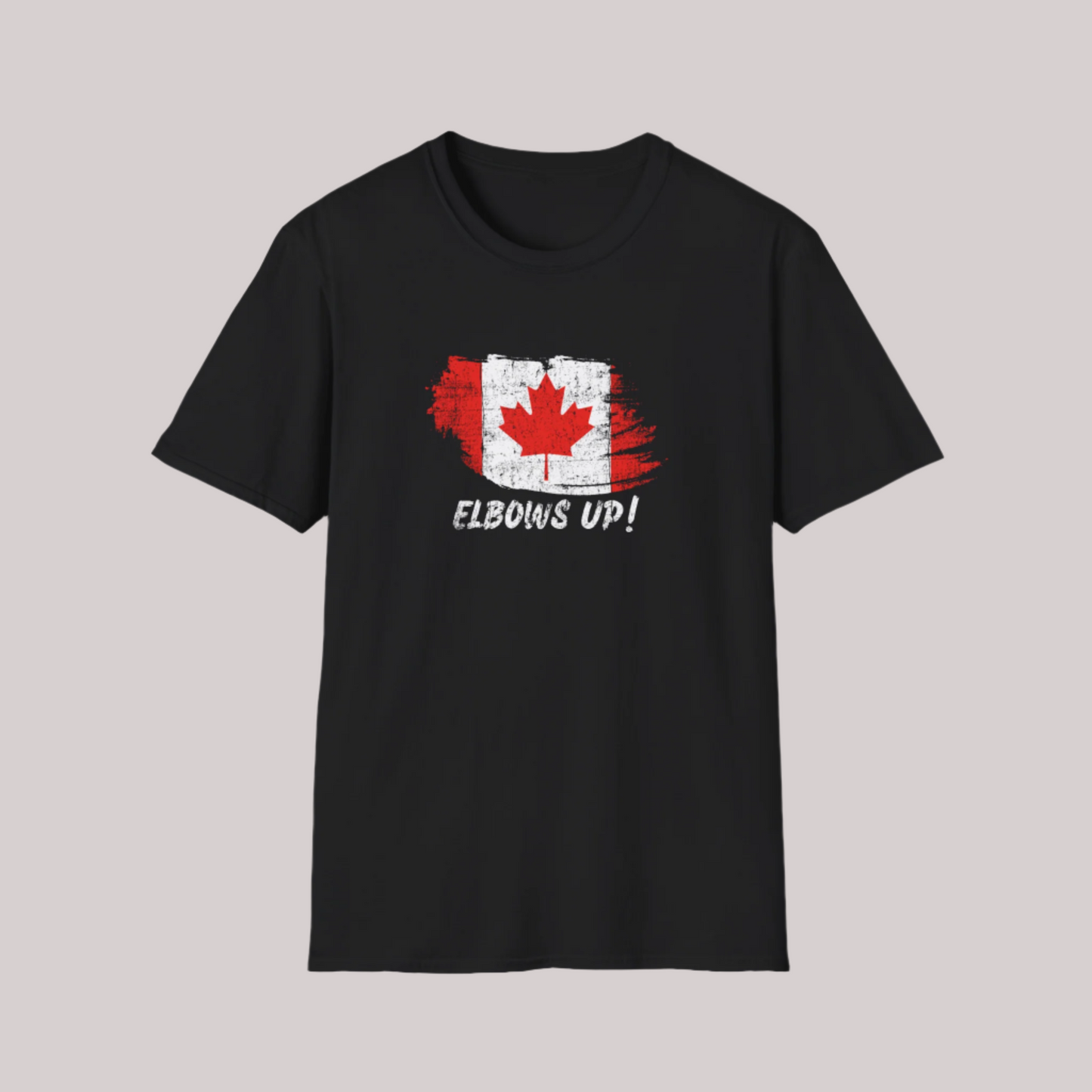 Elbows Up Canada Flag - Men's/Women's/Unisex T-Shirt