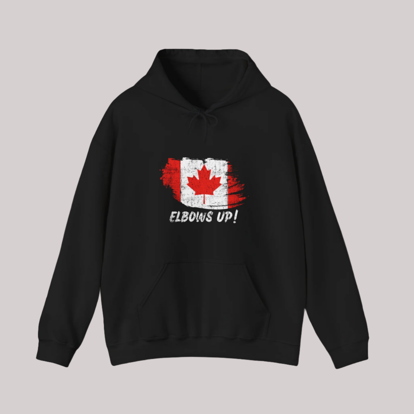 Elbows Up Canada Flag - Unisex Hoodie/Sweatshirt