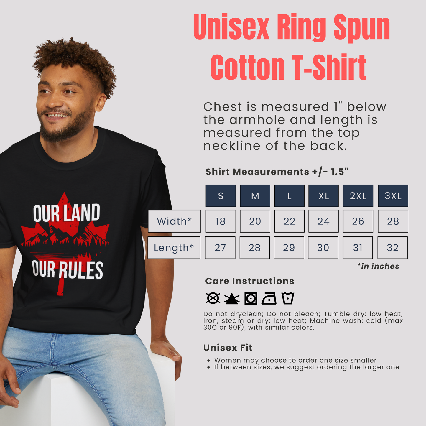 Our Land, Our Rules - Men's/Women's/Unisex T-Shirt