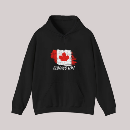 Elbows Up Canada Flag - Unisex Hoodie/Sweatshirt